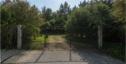 Entrada privada da quinta